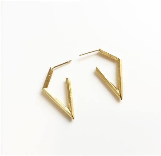 עגילי מעויין זינה עבה