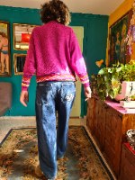 ג'ינס היפ הופ כחול מידה L/XL