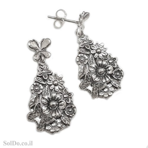 עגילים תלויים מכסף מעוצבים  A8900 | תכשיטי כסף | עגילי כסף