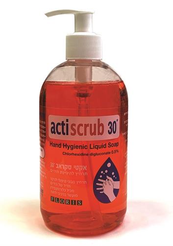 אקטי סקראב 30 תרחיץ סבוני טיפולי להיגיינת הידיים Florish Actiscrub