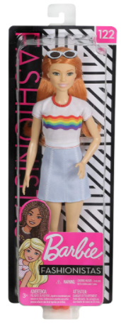 ברבי פאשניסטה חולצה צבעי הקשת