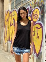 גופיה גזורה גב בוקסר