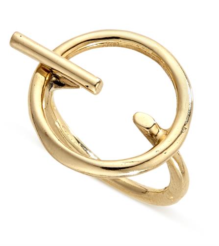 טבעת ריי זרת זהב 14K