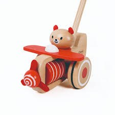 קלאסיק מוצרי עץ - מקל מתגלגל דובי