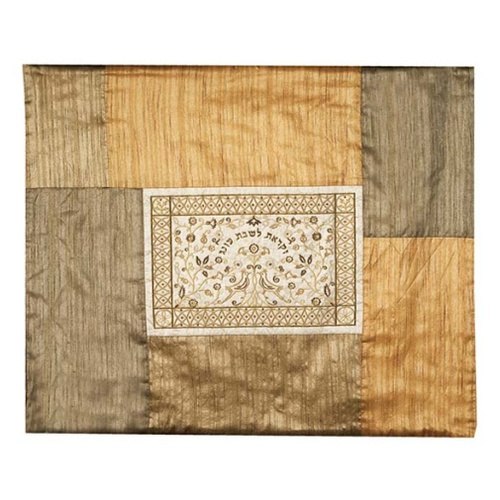 כיסויי פלטה לשבת רקמה מיוחדת מגזרות נייר בצבע זהב