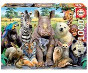 "פאזל 1000 חל' חיות בר"