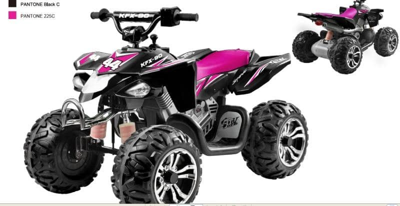 טרקטורון KFX90 סגול 12V