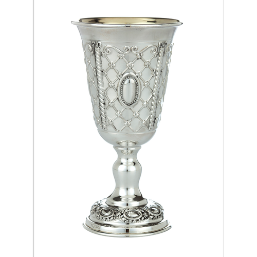גביע כסף טהור דגם דויד רשת (L)