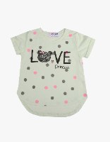 חולצה בנות טריקו  LOVE דובי