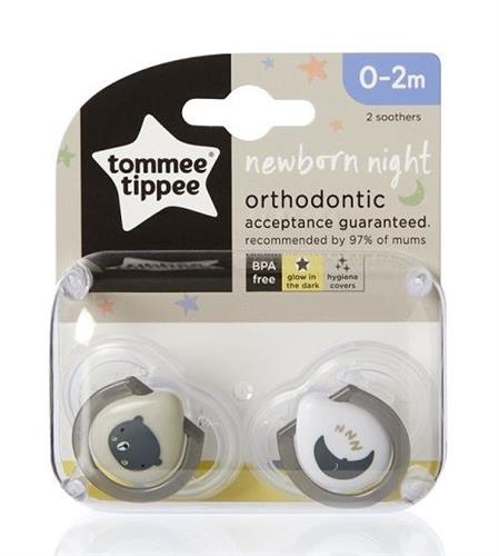 זוג מוצצים זוהרים בחושך  טומי טיפי Closer to Nature Night 0-2