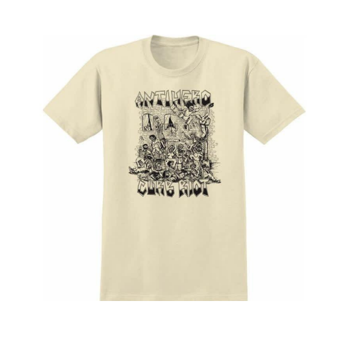 Spitfire Anti Hero T-Shirt Curb Riot Cream/Black