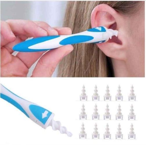 מוט מסתובב + 16 ספירלות לניקוי האוזניים