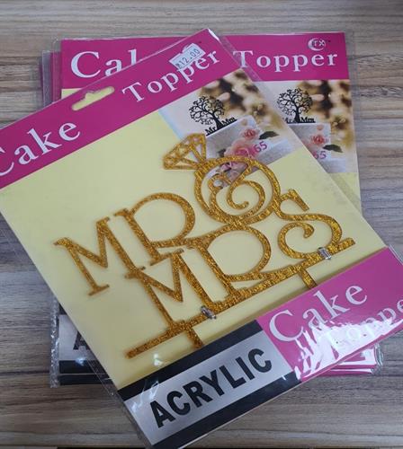 טופר MRַַ&MRS צבע זהב