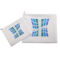 תיק טלית תפילין קטיפה דגם עמודים