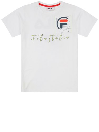 טישירט לבנה FILA הדפס ניאון 2-8