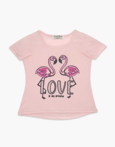 חולצה בנות טריקו מעוצבת פלמנגו