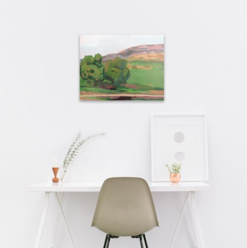 ״אני וסזאן״- נוף גליל עליון הדפס ציור על קנבס