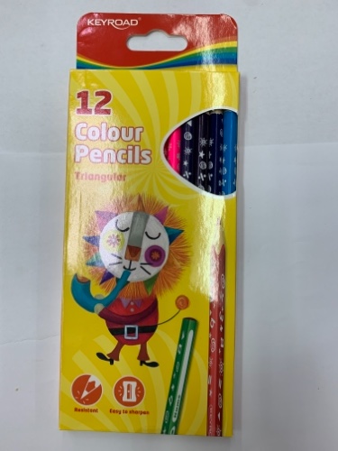 עפרונות צבעוניים סט 12 יח