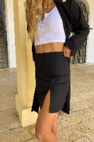 חצאית מיני לוסי פשתן