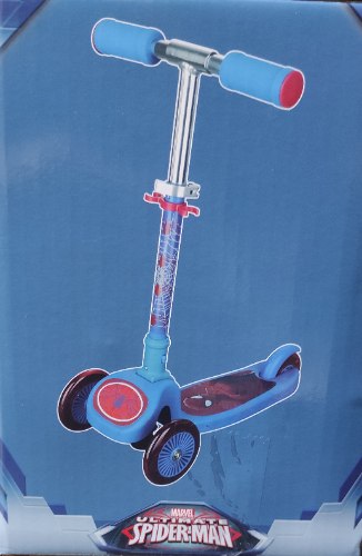 קורקינט 3 גלגלים הפוך מתקפל ספיידרמן