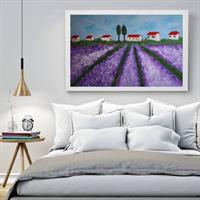 שדות לבנדר סגולים