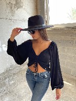 חולצת קורי שחור