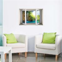 חלון בנישה המפל המשתפך