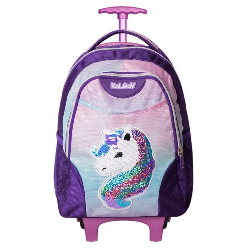 תיק גן טרול חד קרן סגול פאייטים