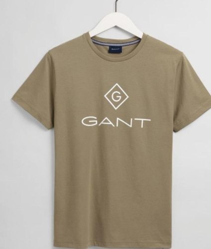 טי שרט GANT צבע חקי לוגו