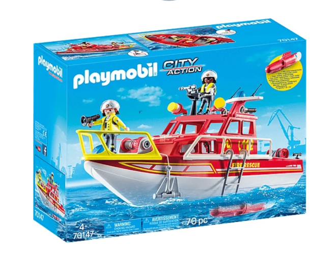 פליימוביל 70147 סירת כבאית עם מנוע