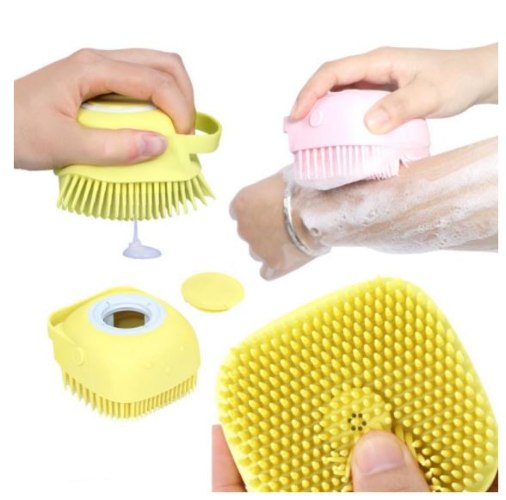 מברשת סיליקון משולבת לרחצה
