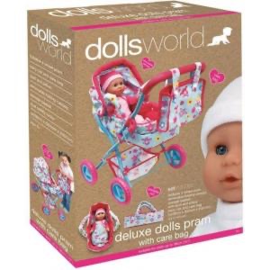 עולם הבובות- עגלת 4 גלגלים יוקרתית לבובות