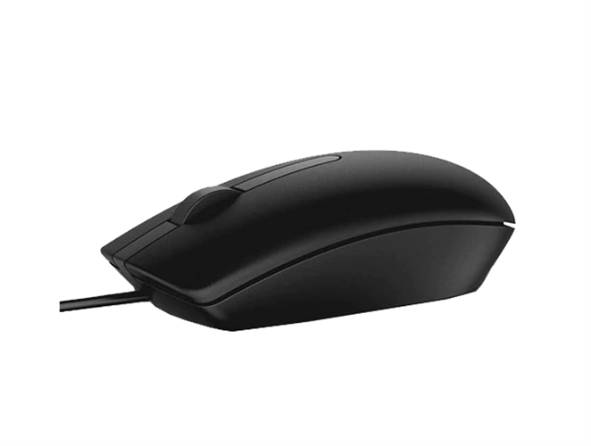 עכבר חוטי Dell Optical Mouse-MS116 - Black דל