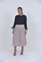 חצאית פליסה וחגורה