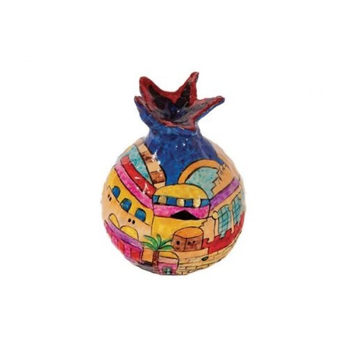 רימון קישוט מעיסת נייר עיטור ירושלים