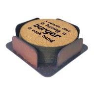 6 תחתיות עגולות שונות על אוכל