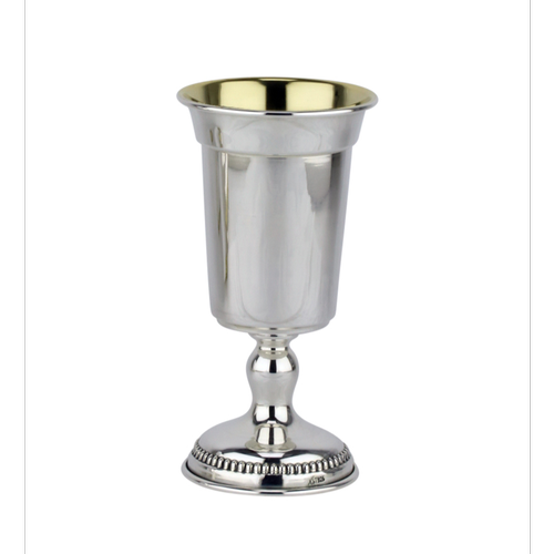 גביע קידוש מכסף טהור דגם זכריה חלק