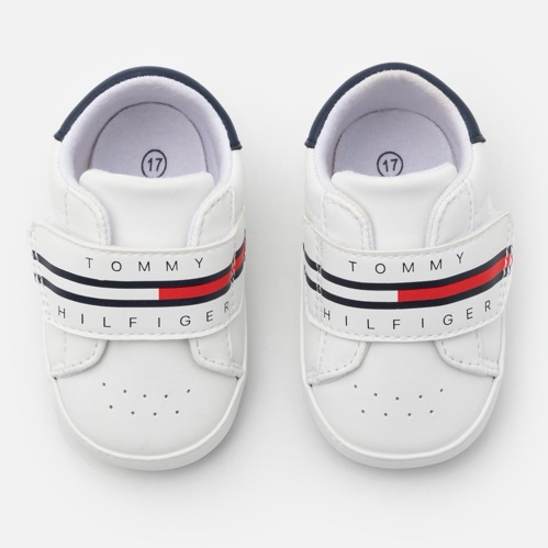 טרום הליכה TOMMY H לבן סקוץ׳ לוגו