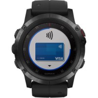 שעון דופק Garmin fenix 5X Plus Sapphire Black with Black Band 