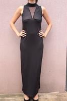 שמלת ערב וינטג' שחורה וסקסית מידה S