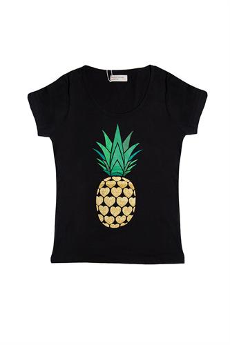 חולצת אננס שחורה