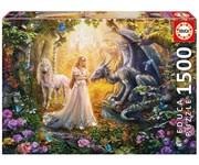 פאזל 1500 חלקים- דרקון ונסיכה