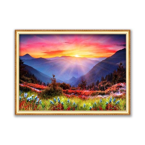 קריסטל ארט - שקיעה 30X40