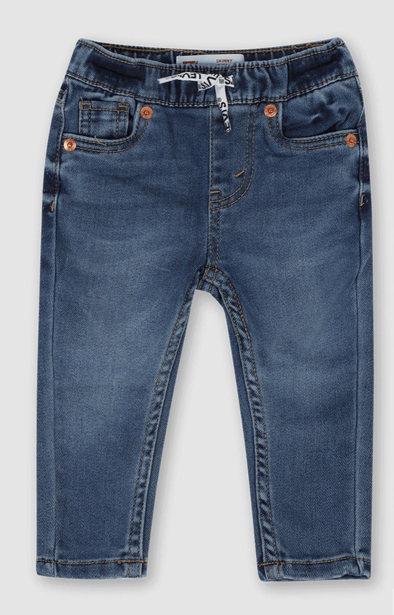 ג'ינס כחול שרוכים לוגו LEVIS BABY - מידות 3M-24M
