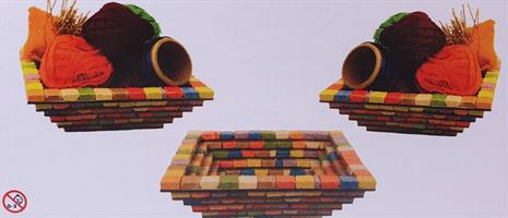 הבית המארח - פסיפס RINGS קערית מרובעת