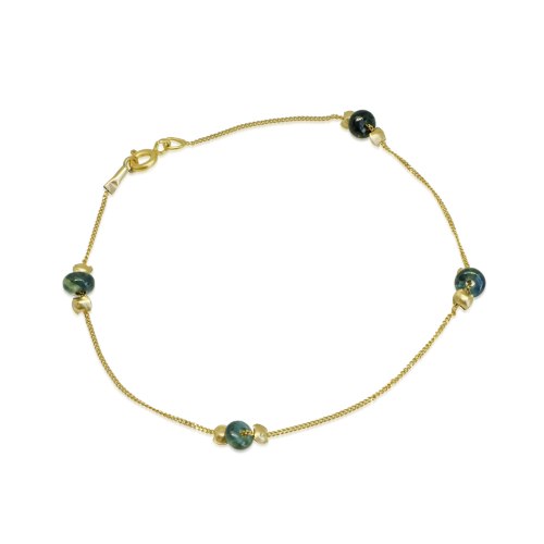 צמיד זהב 14K ואבני ספיר 3 קראט