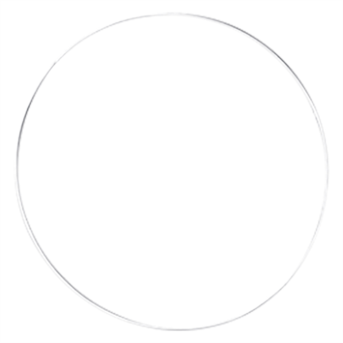 חישוק 20 ס"מ  לבן / זהב / כסף