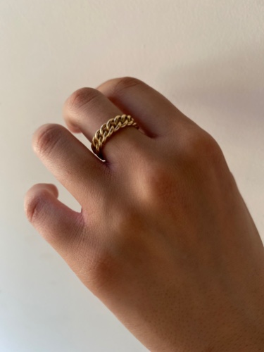 טבעת ליזה חוליות זהב 14 קראט