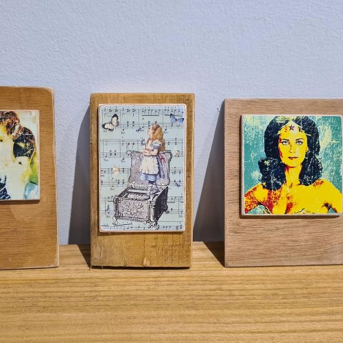 בלוק עץ וינטג'