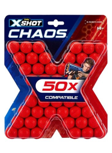 אקס שוט מארז כדורי ספוג 50 יח